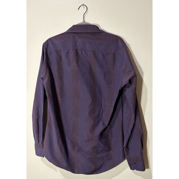 Eight & X Men’s Button Up Shirt Medium Purple Vintage Long Sleeve - Picture 2 of 8